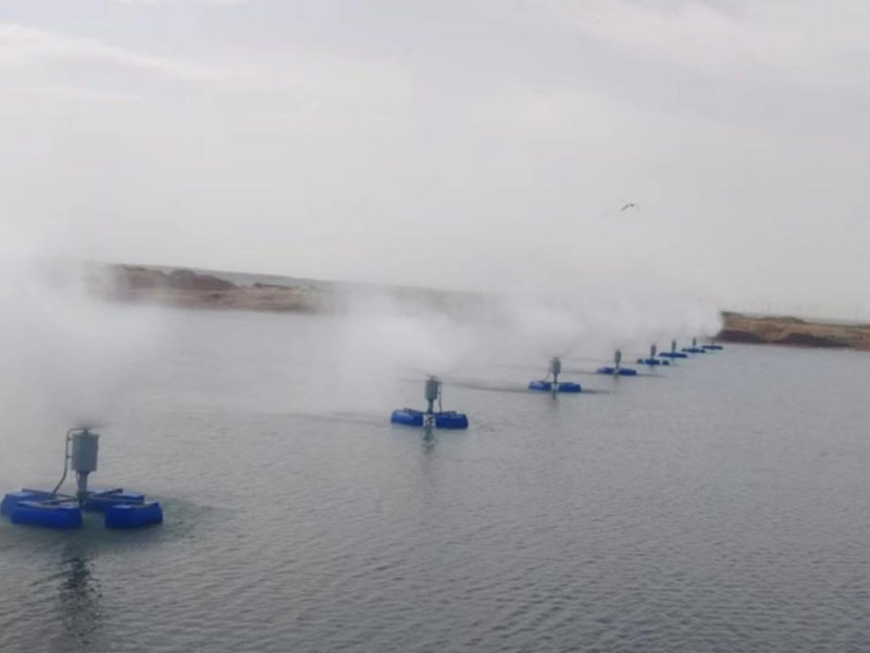 宁夏小南湖漂浮式蒸发器成功运行